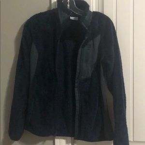 Columbia womens fur jacket navy
